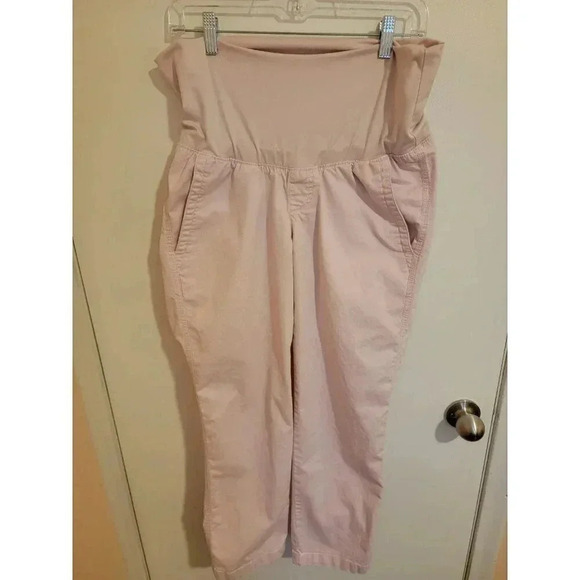 Old Navy Maternity Capri Pants Cropped Pants Maternity Small Summer Beach Barbie - Picture 1 of 3